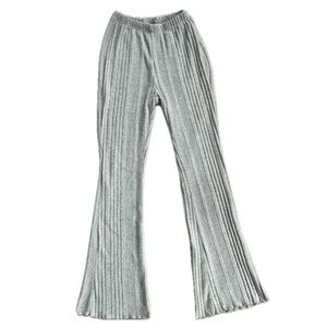 Ribbed Gray Flair Leggings Size S
